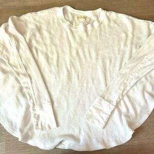Free People white waffle long sleeve top sz XS